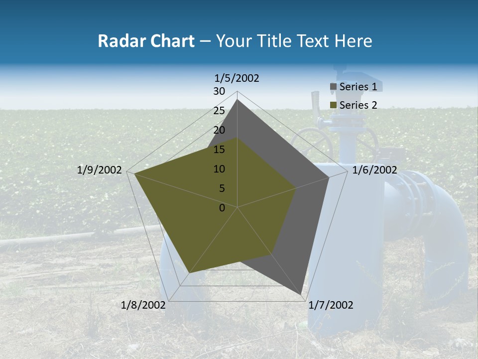Pump Machine Rural PowerPoint Template