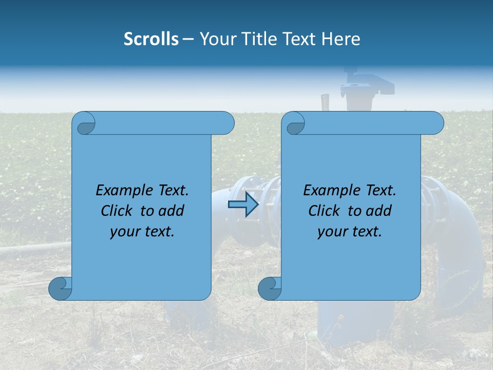 Pump Machine Rural PowerPoint Template