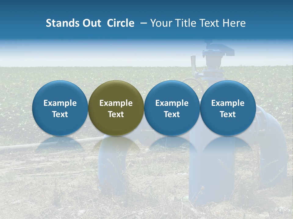 Pump Machine Rural PowerPoint Template