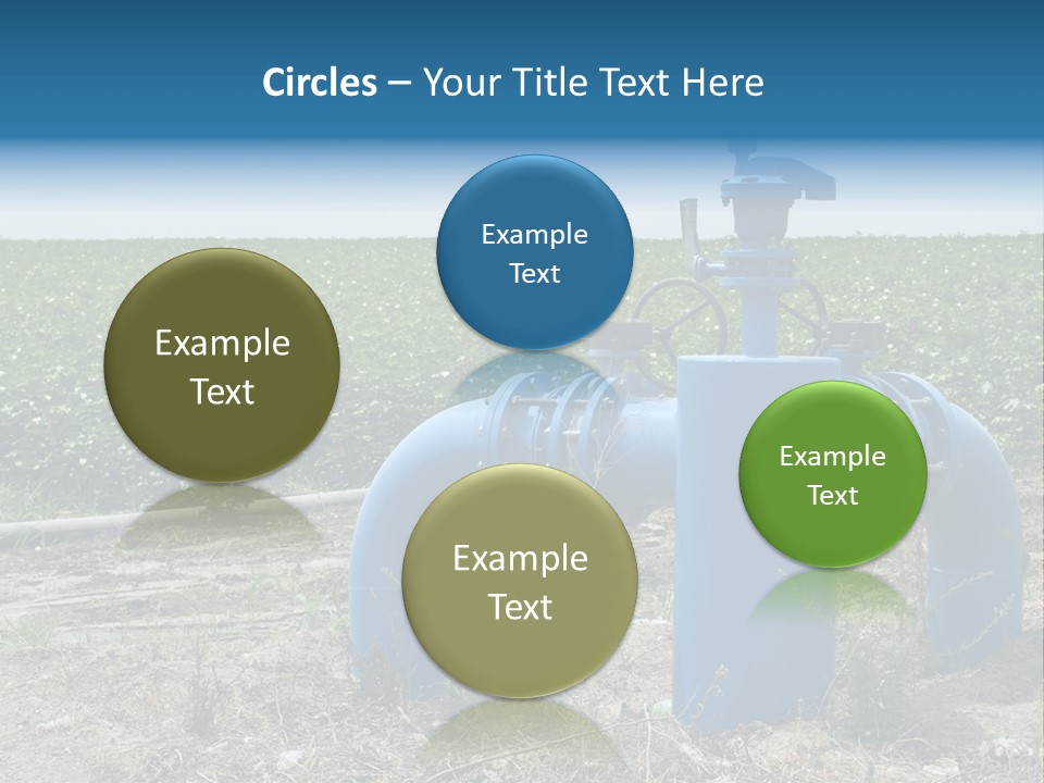 Pump Machine Rural PowerPoint Template