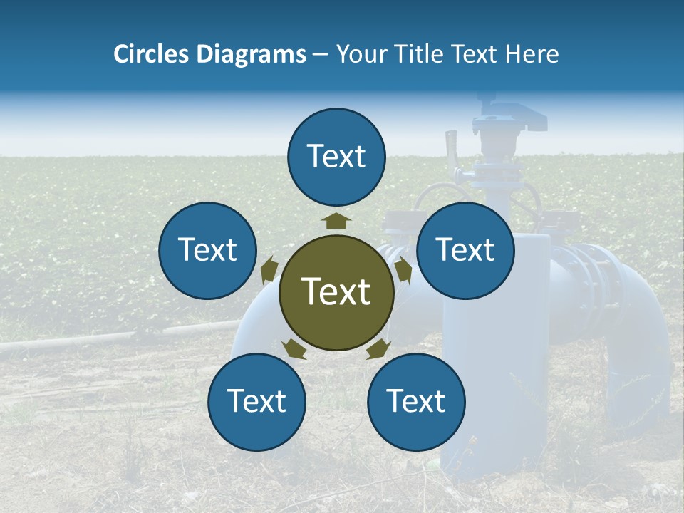 Pump Machine Rural PowerPoint Template