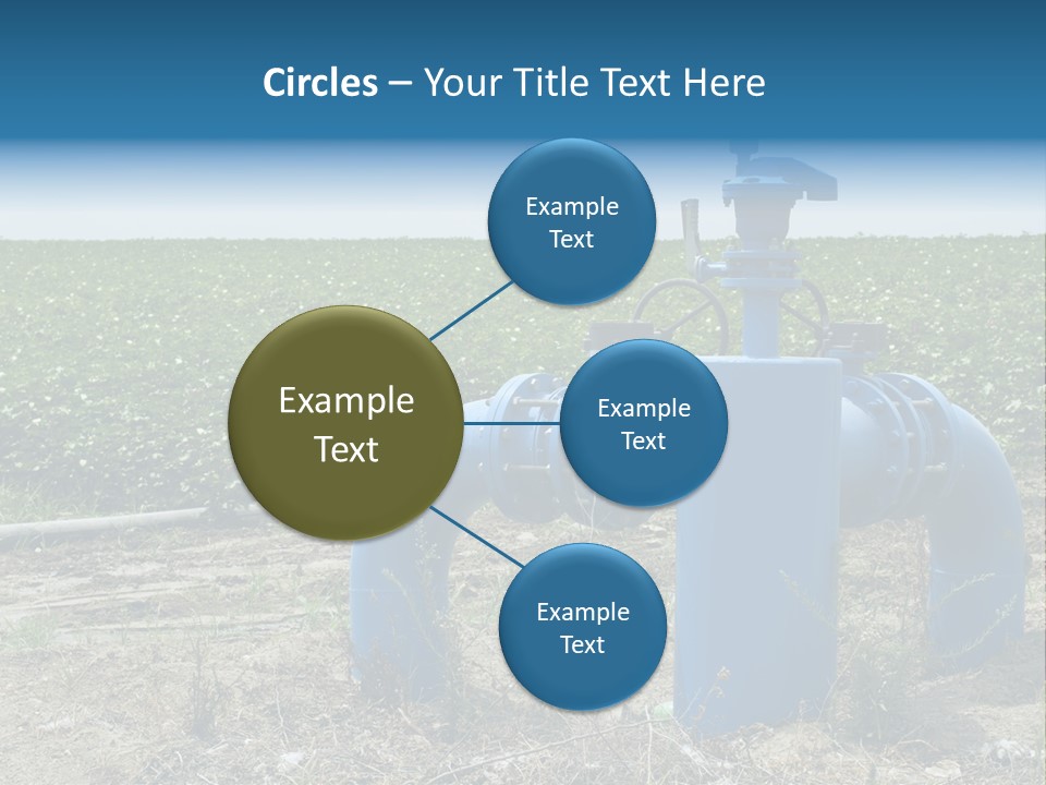 Pump Machine Rural PowerPoint Template