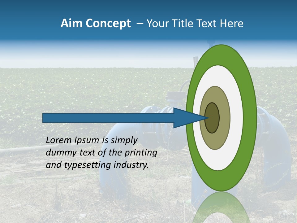 Pump Machine Rural PowerPoint Template