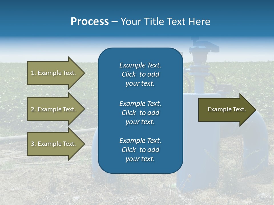 Pump Machine Rural PowerPoint Template