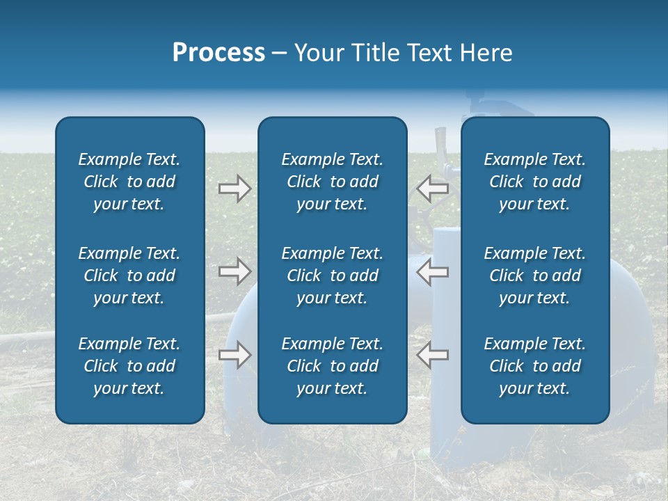 Pump Machine Rural PowerPoint Template