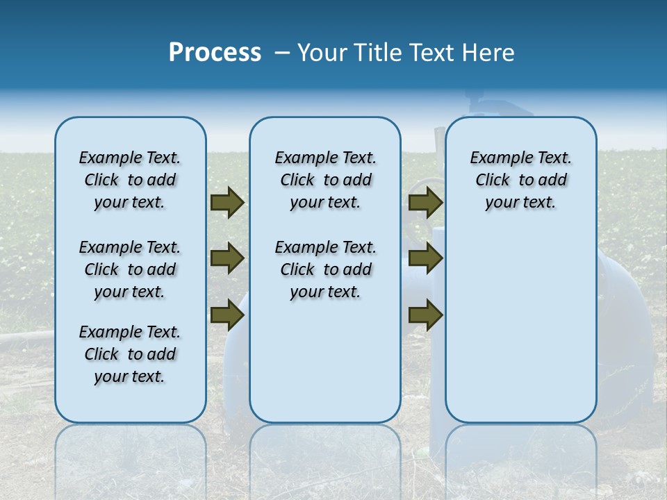 Pump Machine Rural PowerPoint Template