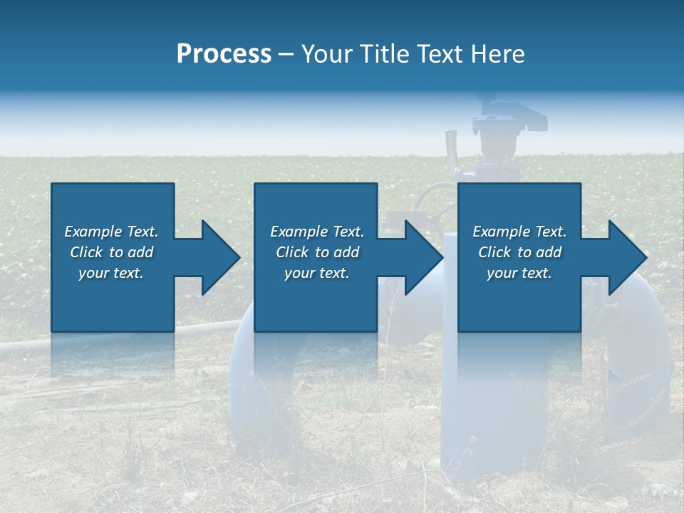 Pump Machine Rural PowerPoint Template