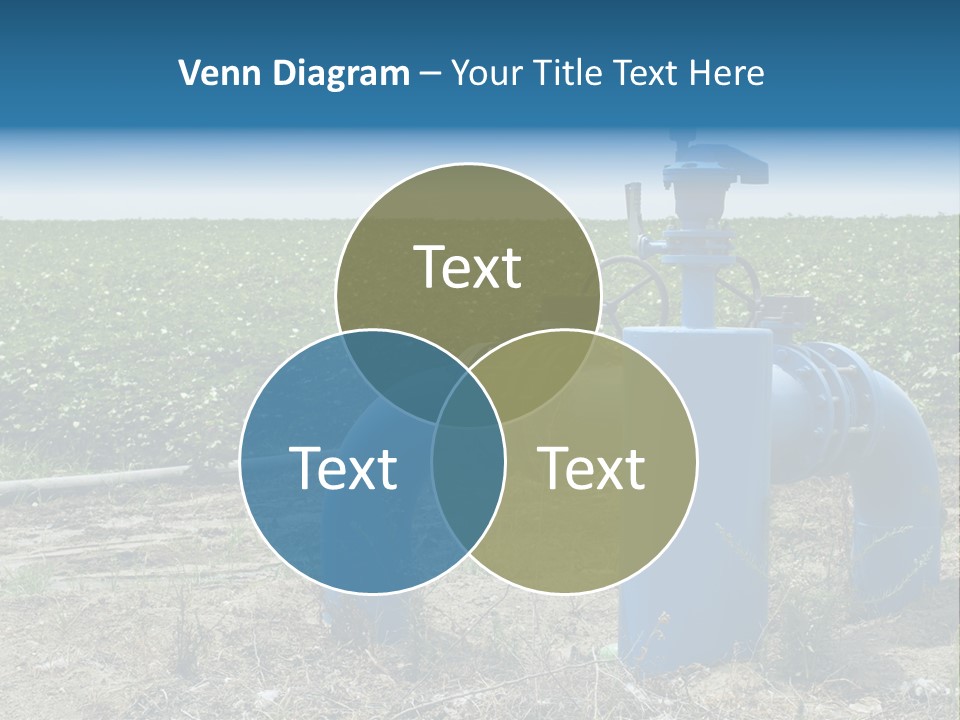 Pump Machine Rural PowerPoint Template