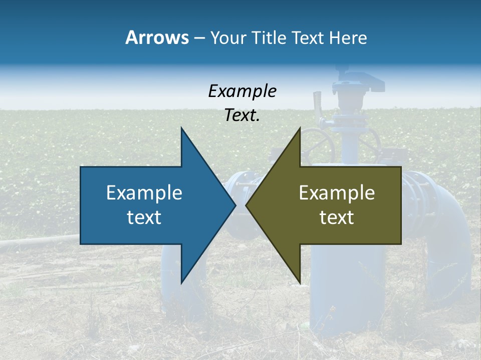 Pump Machine Rural PowerPoint Template