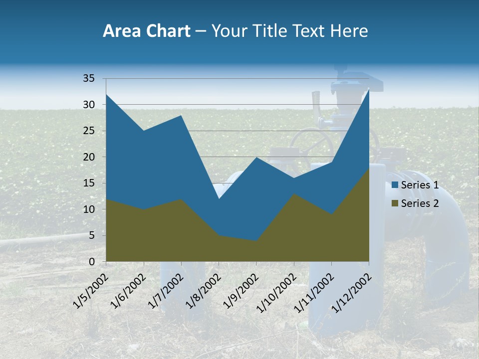 Pump Machine Rural PowerPoint Template