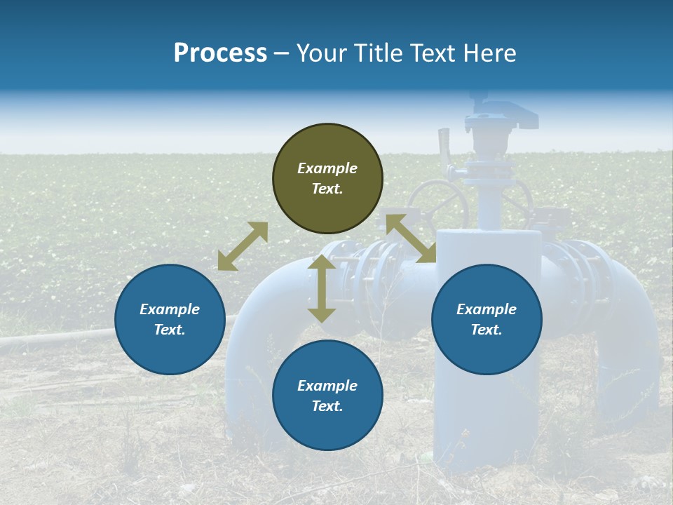 Pump Machine Rural PowerPoint Template