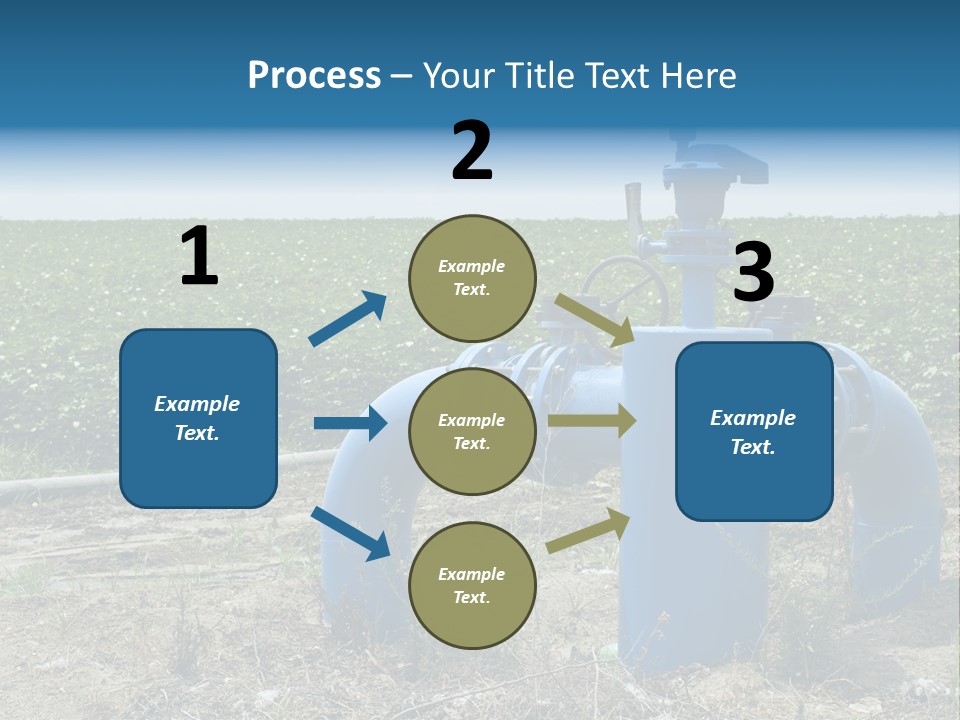 Pump Machine Rural PowerPoint Template