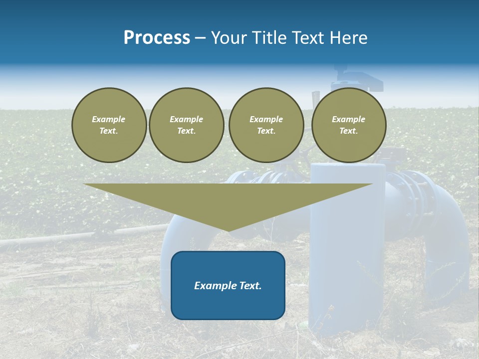 Pump Machine Rural PowerPoint Template