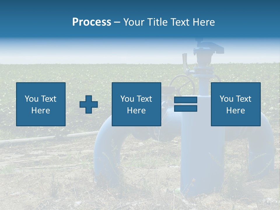 Pump Machine Rural PowerPoint Template