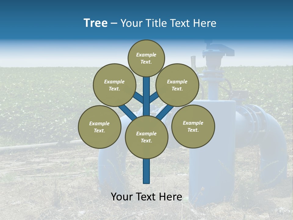 Pump Machine Rural PowerPoint Template