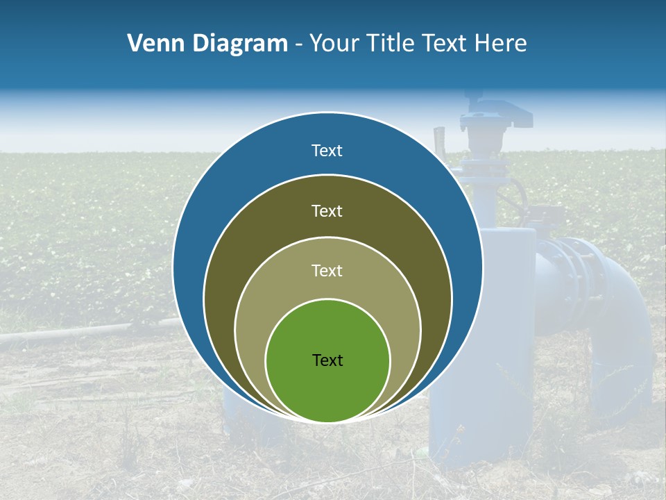 Pump Machine Rural PowerPoint Template