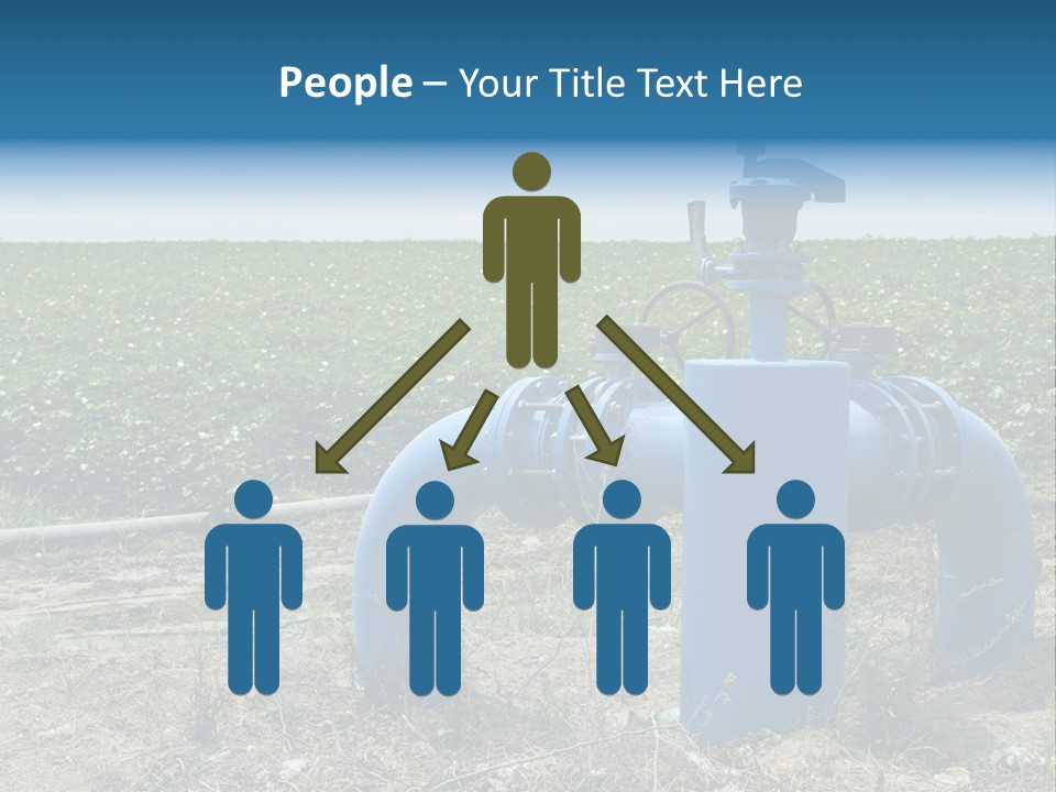 Pump Machine Rural PowerPoint Template