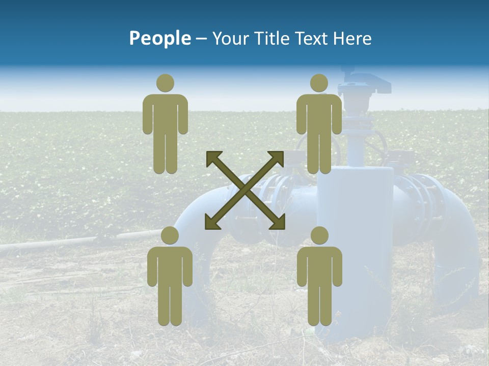 Pump Machine Rural PowerPoint Template