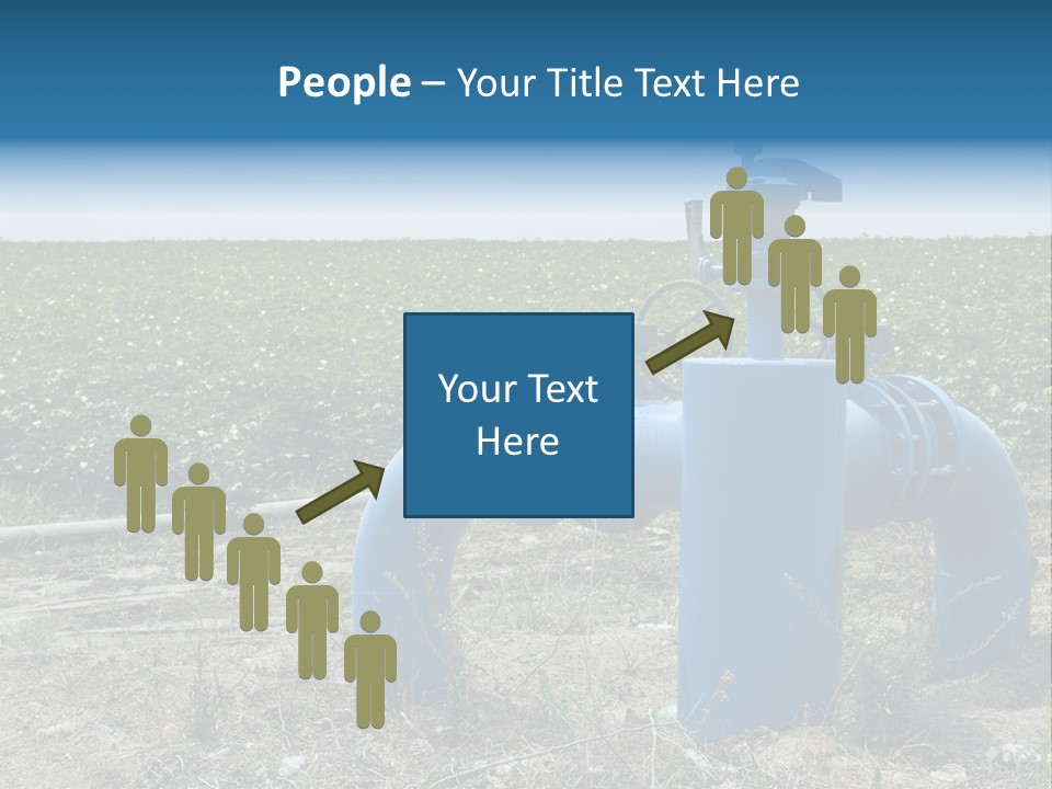 Pump Machine Rural PowerPoint Template