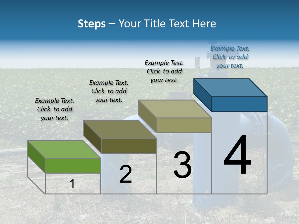 Pump Machine Rural PowerPoint Template