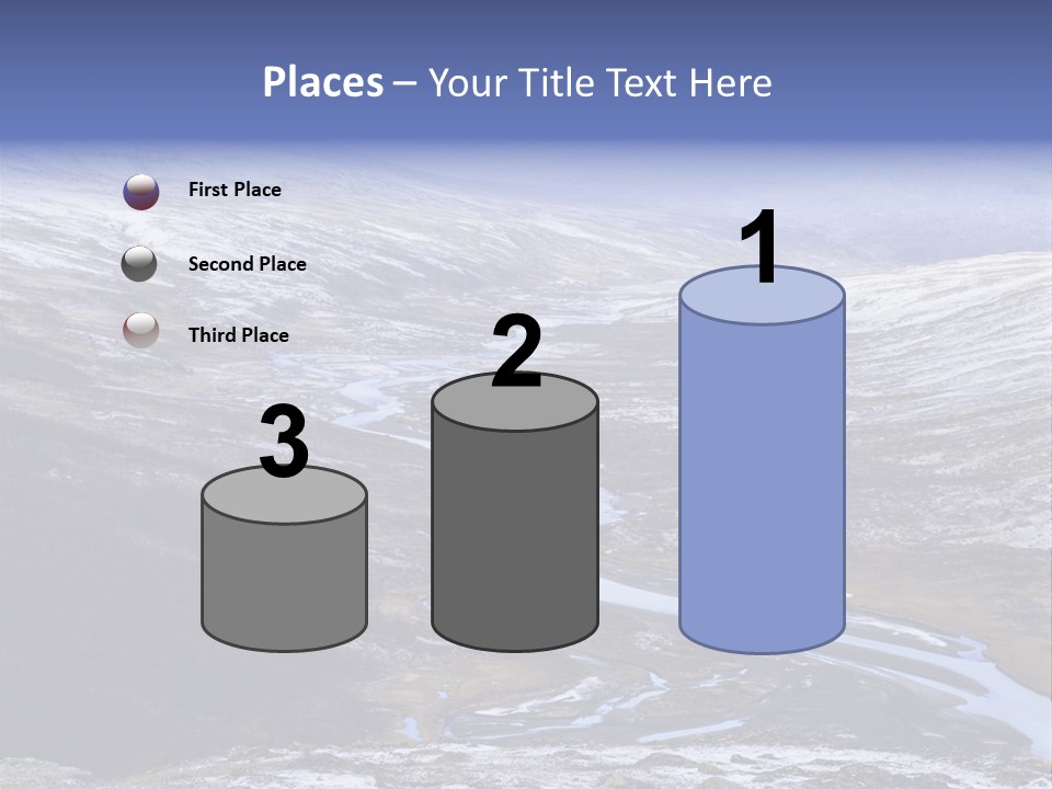 Sweden Frozen Sarek National Park PowerPoint Template