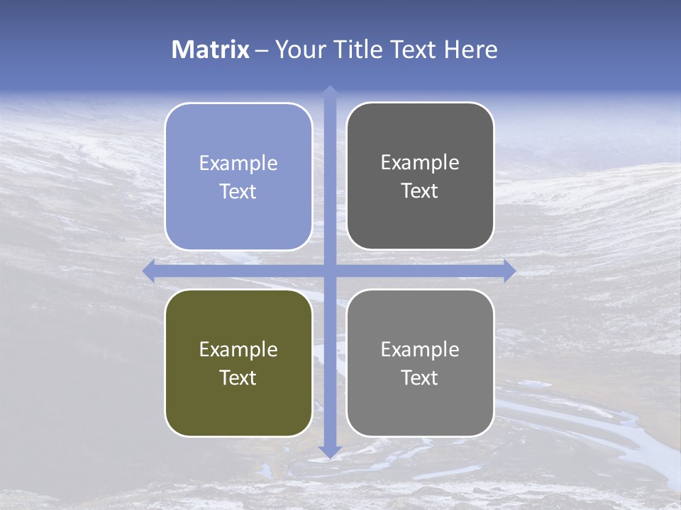 Sweden Frozen Sarek National Park PowerPoint Template