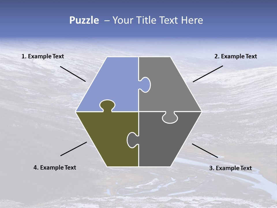 Sweden Frozen Sarek National Park PowerPoint Template