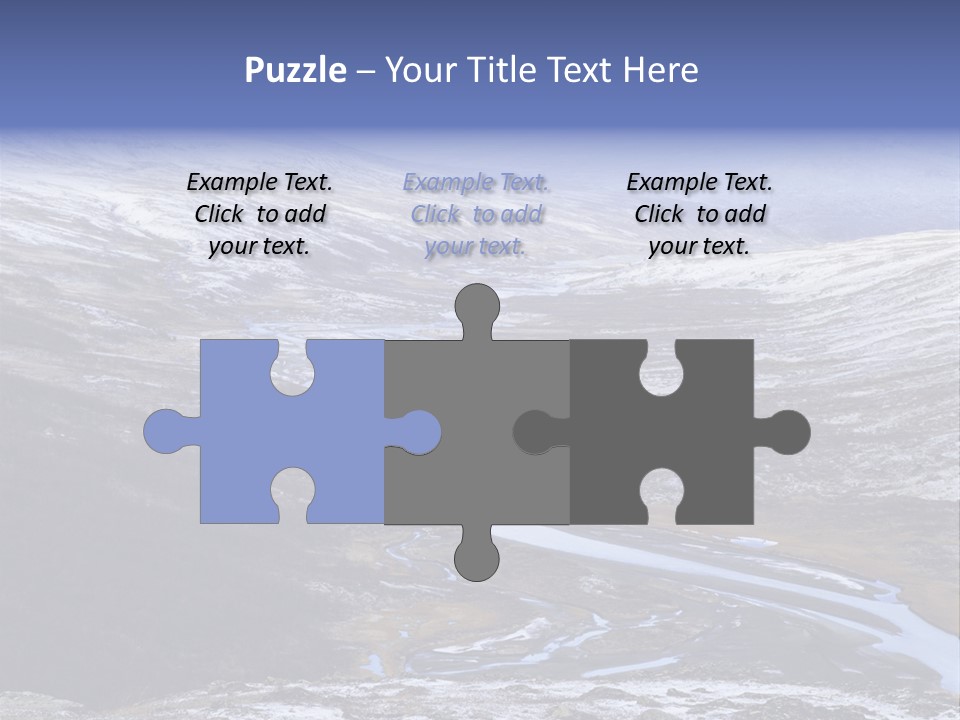 Sweden Frozen Sarek National Park PowerPoint Template