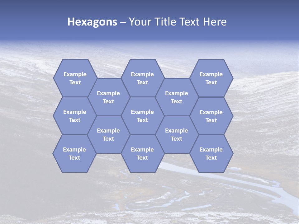 Sweden Frozen Sarek National Park PowerPoint Template