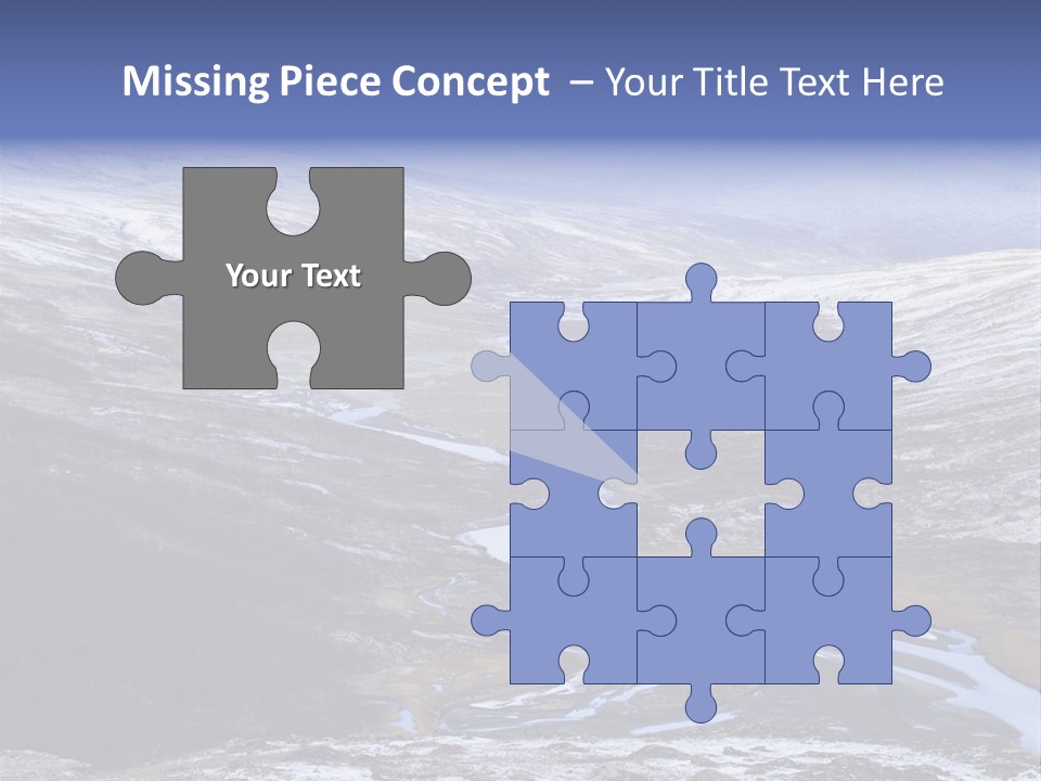 Sweden Frozen Sarek National Park PowerPoint Template