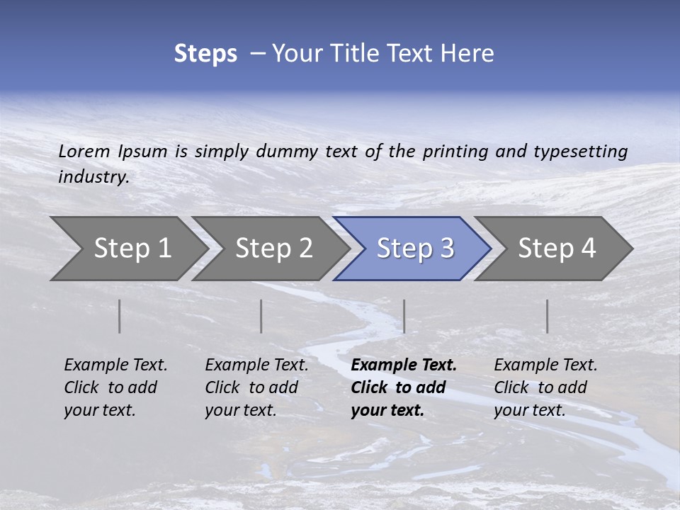 Sweden Frozen Sarek National Park PowerPoint Template