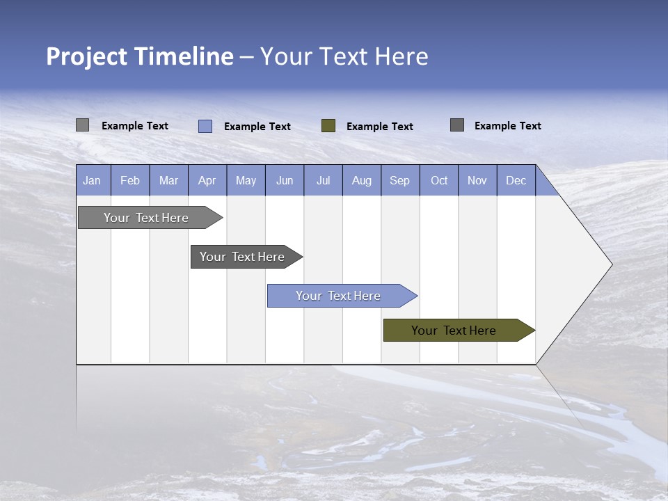 Sweden Frozen Sarek National Park PowerPoint Template