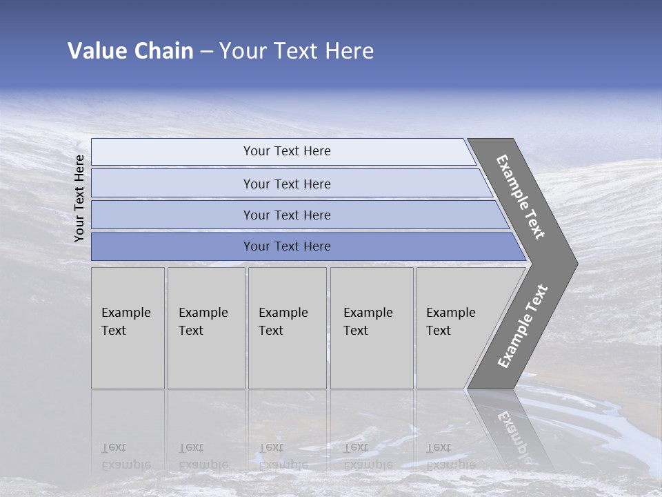 Sweden Frozen Sarek National Park PowerPoint Template