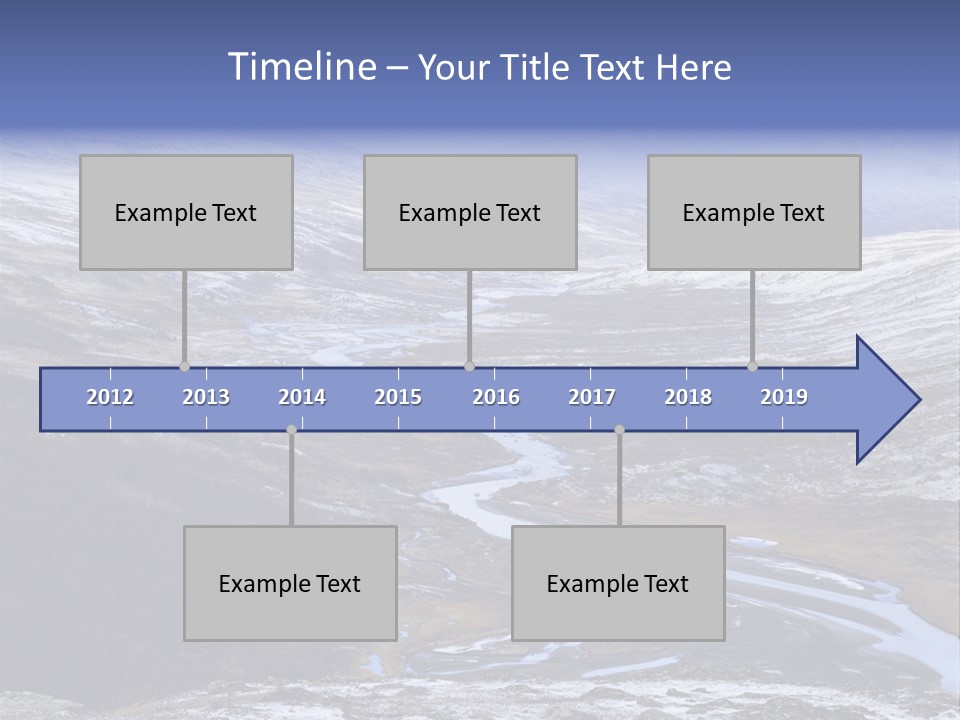 Sweden Frozen Sarek National Park PowerPoint Template