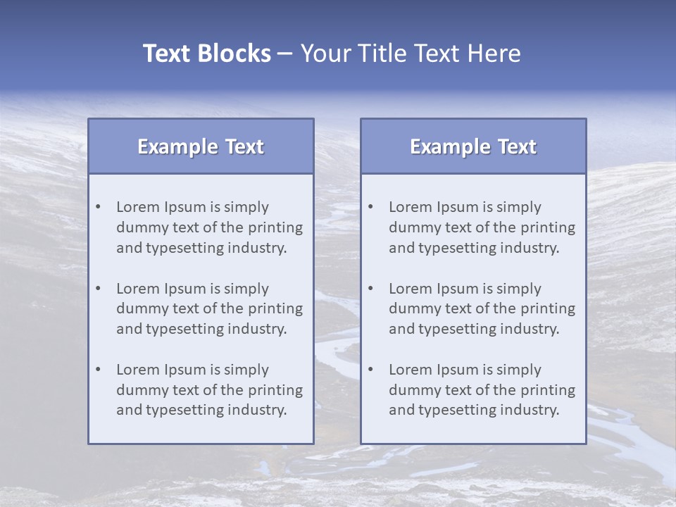 Sweden Frozen Sarek National Park PowerPoint Template