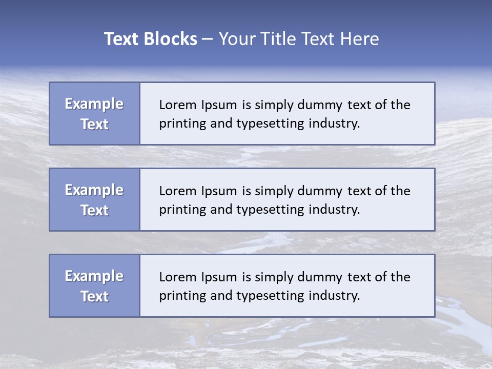 Sweden Frozen Sarek National Park PowerPoint Template