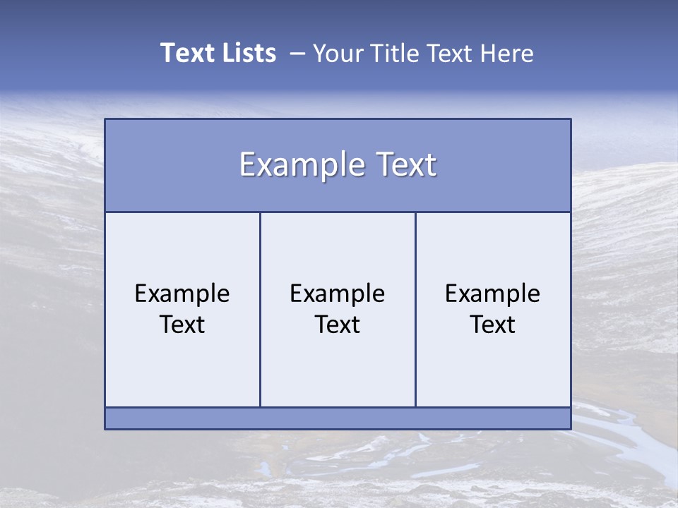 Sweden Frozen Sarek National Park PowerPoint Template