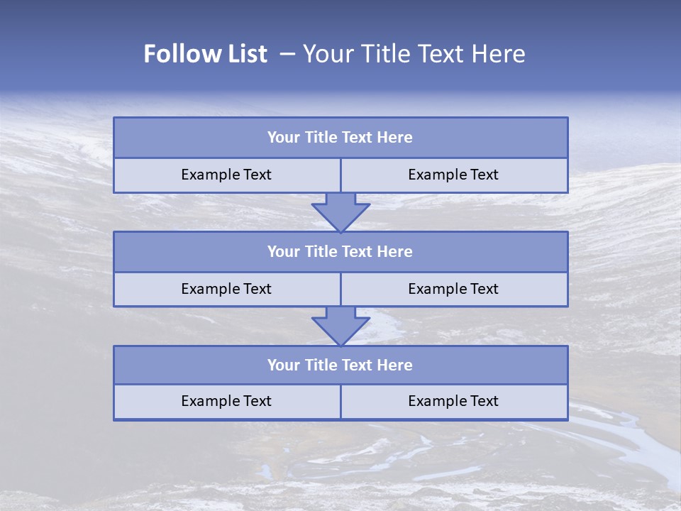 Sweden Frozen Sarek National Park PowerPoint Template