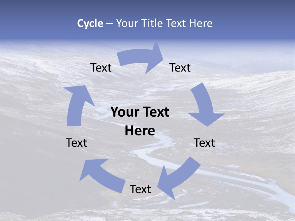 Sweden Frozen Sarek National Park PowerPoint Template