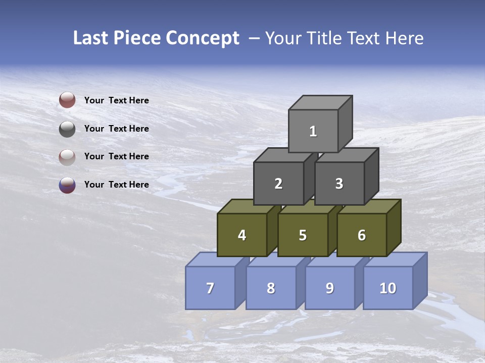 Sweden Frozen Sarek National Park PowerPoint Template