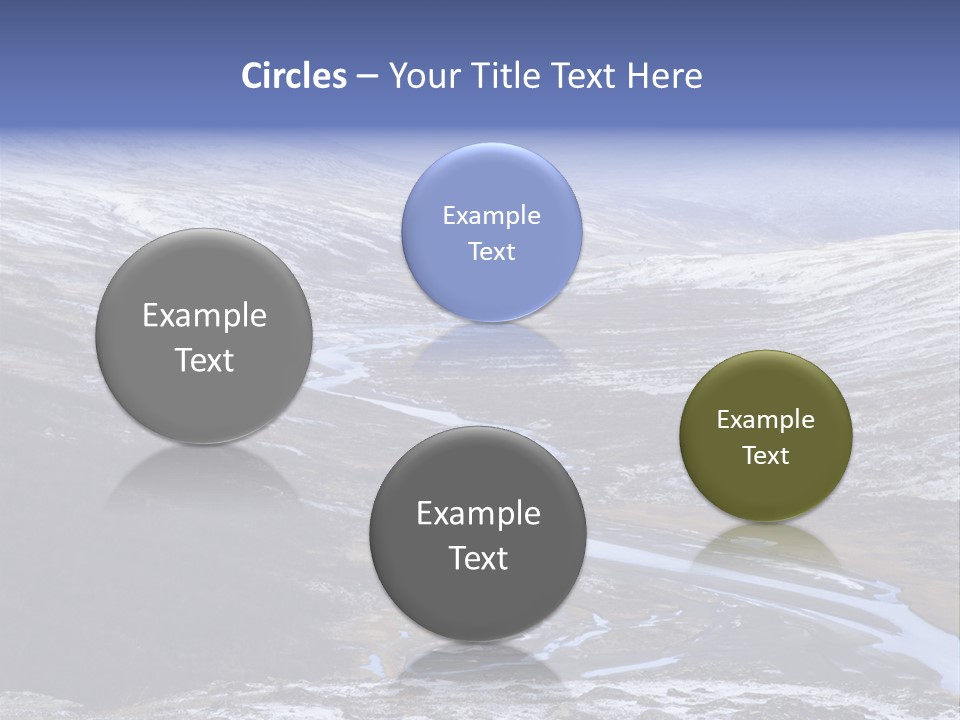 Sweden Frozen Sarek National Park PowerPoint Template