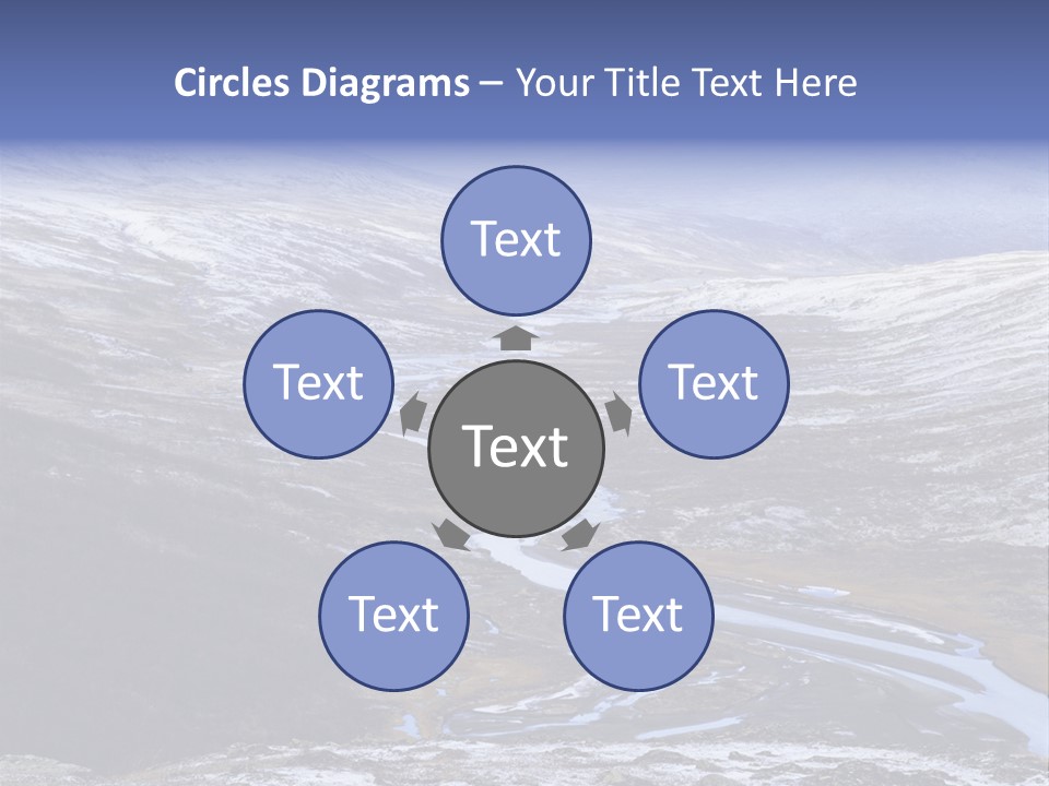 Sweden Frozen Sarek National Park PowerPoint Template