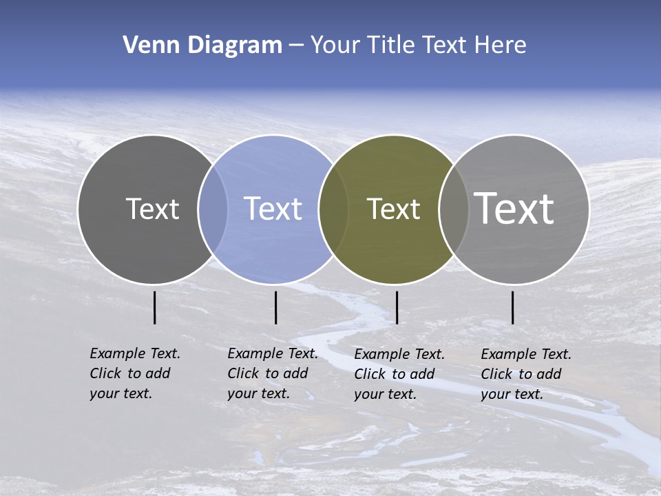 Sweden Frozen Sarek National Park PowerPoint Template