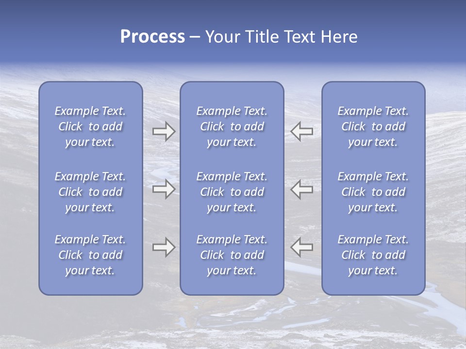 Sweden Frozen Sarek National Park PowerPoint Template