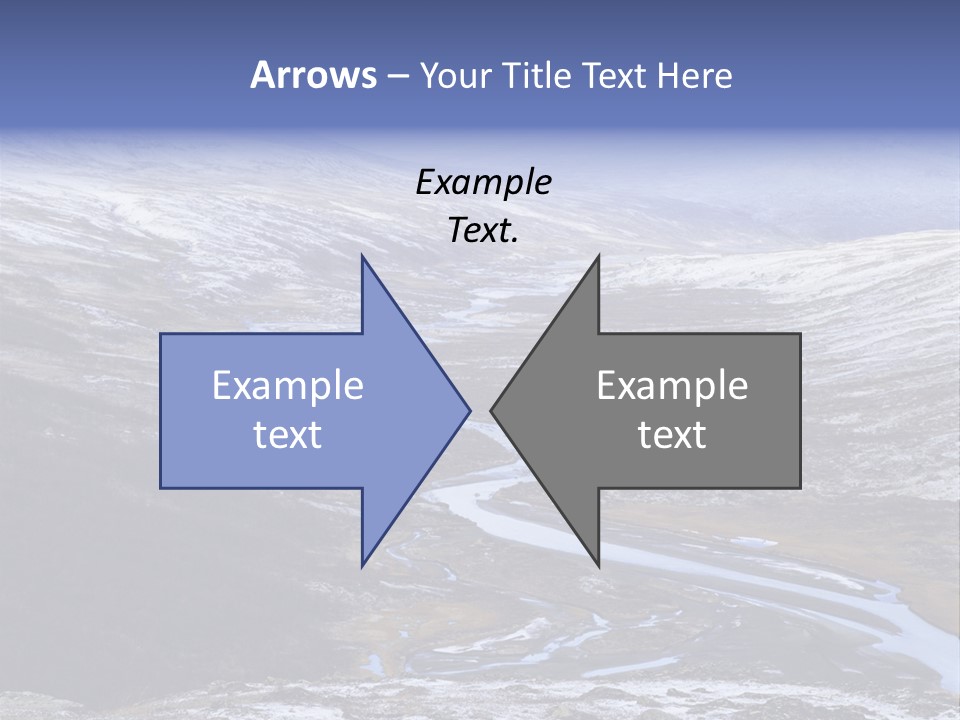 Sweden Frozen Sarek National Park PowerPoint Template