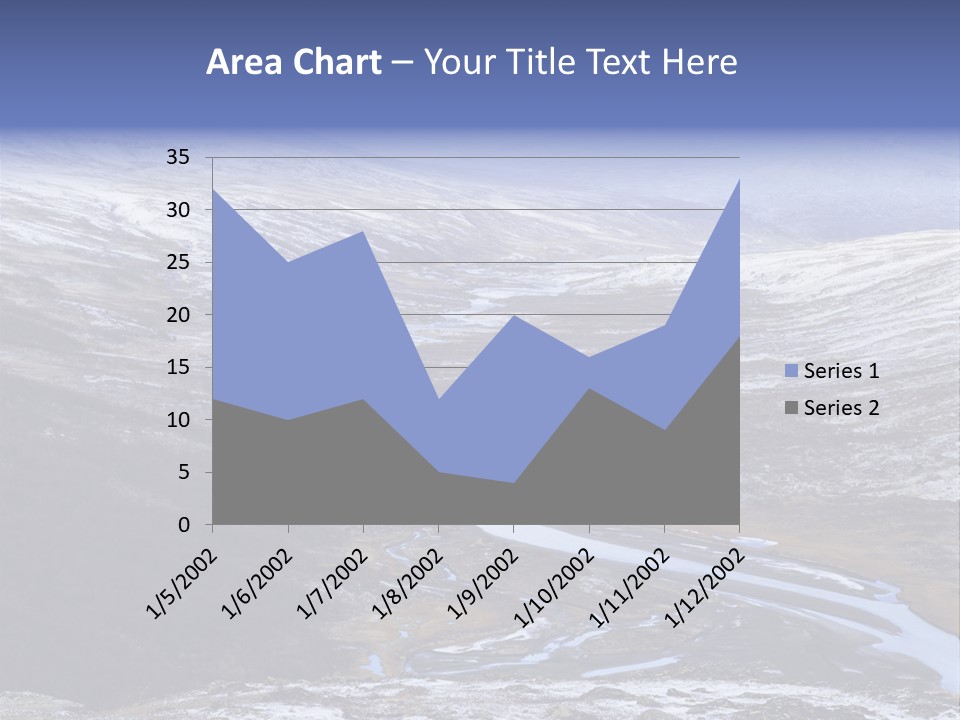 Sweden Frozen Sarek National Park PowerPoint Template