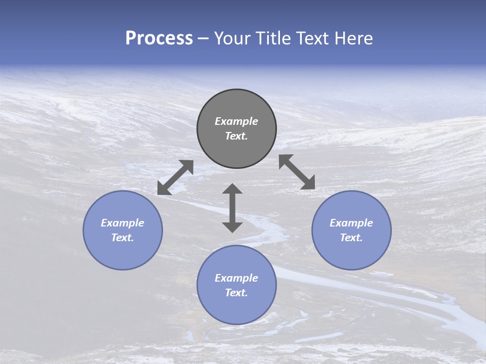 Sweden Frozen Sarek National Park PowerPoint Template