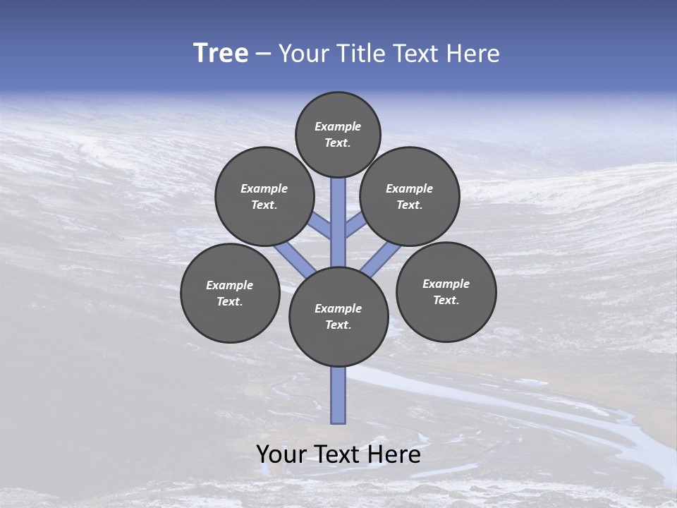 Sweden Frozen Sarek National Park PowerPoint Template