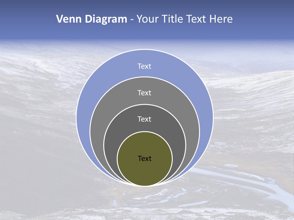 Sweden Frozen Sarek National Park PowerPoint Template
