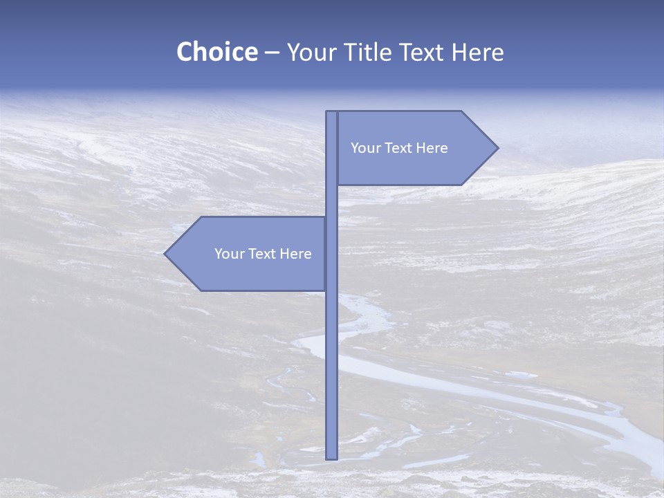 Sweden Frozen Sarek National Park PowerPoint Template